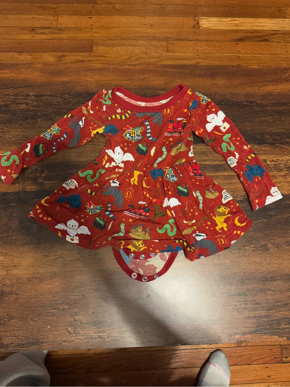 Little Sleepies Harry Potter Twirl Dress with Bodysuit 3-6 month